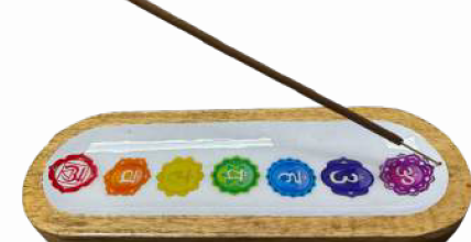7 Chakras Color Boat Traditional Incense Burner