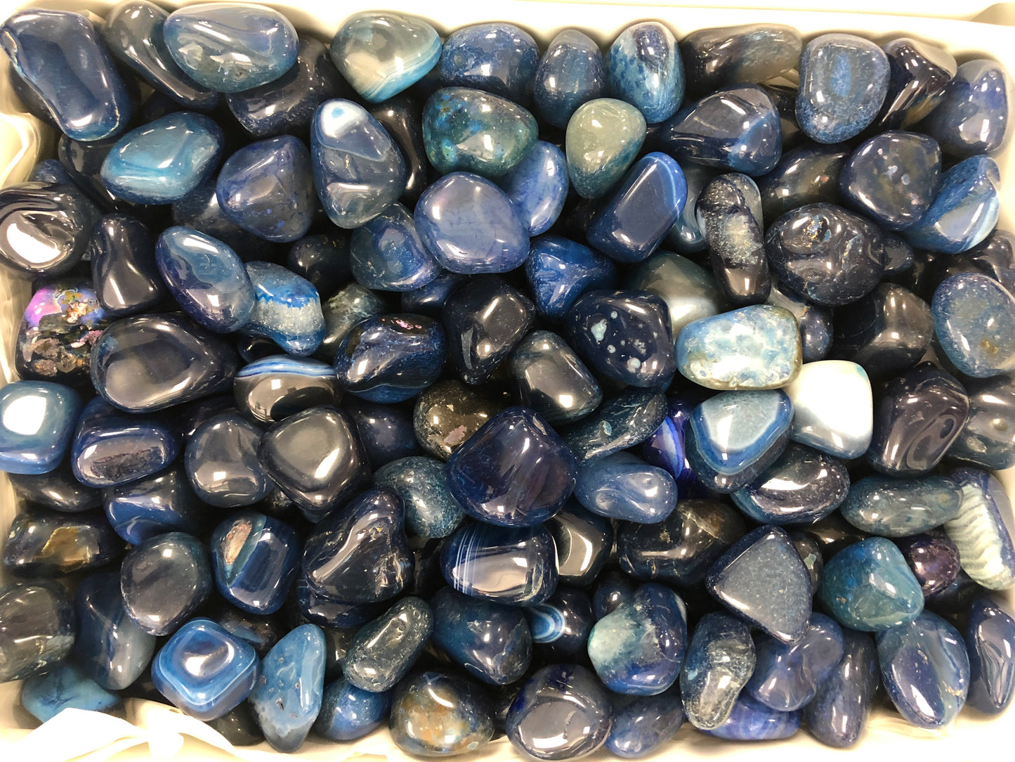 Agate Blue -(3 Pieces Tumble Stone)
