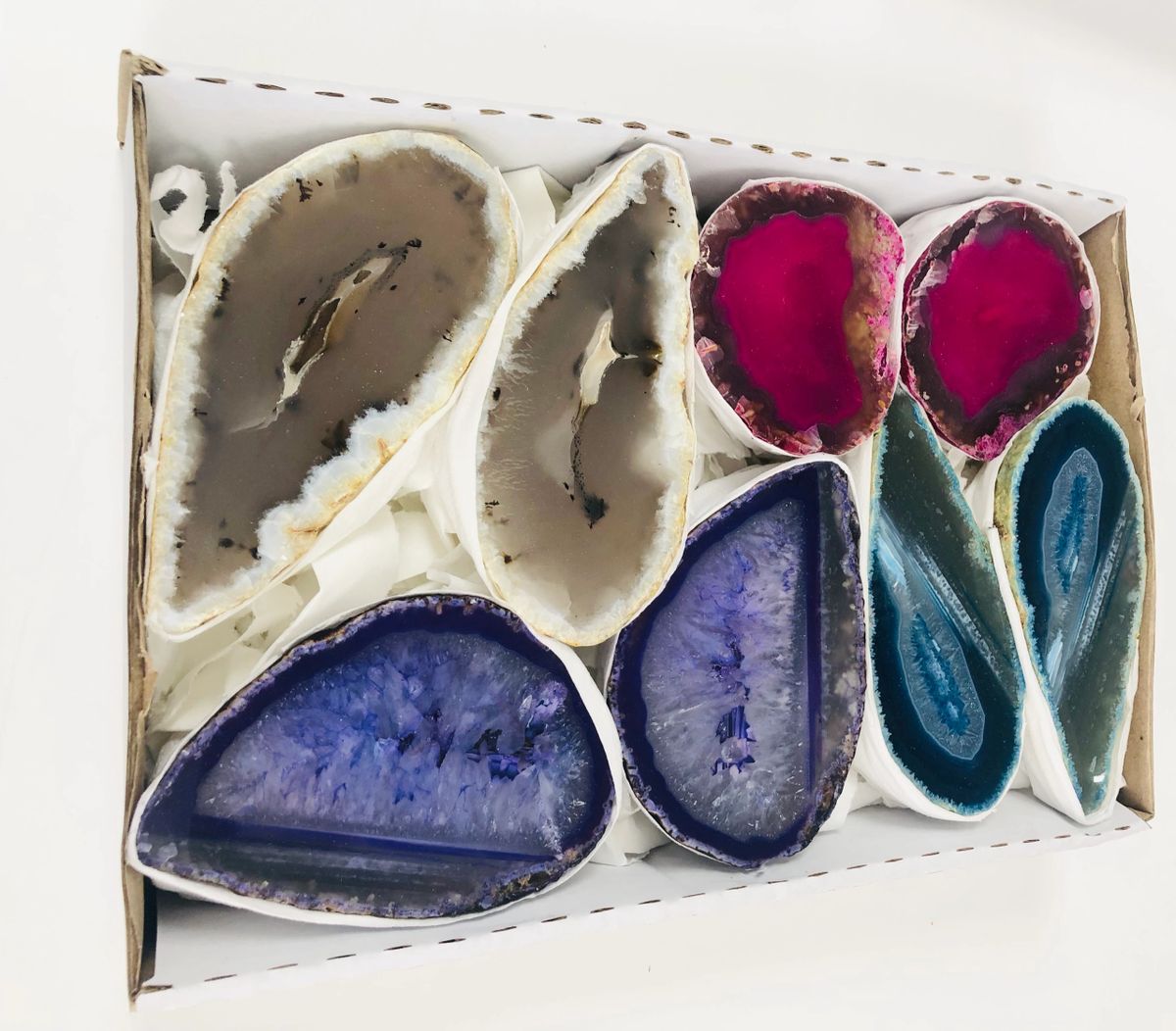 Agate Geodes -(Flat Box)