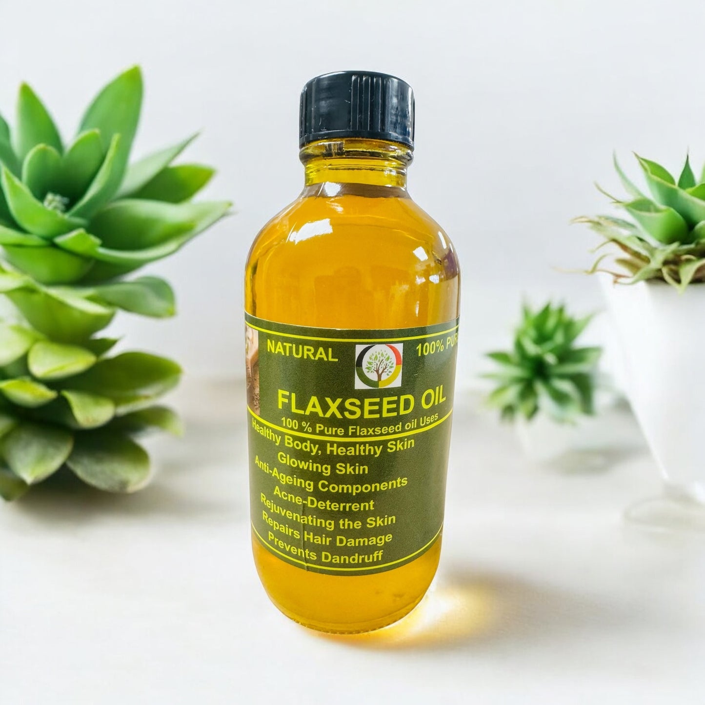 Pure Flaxseed Oil Natural- 4oz