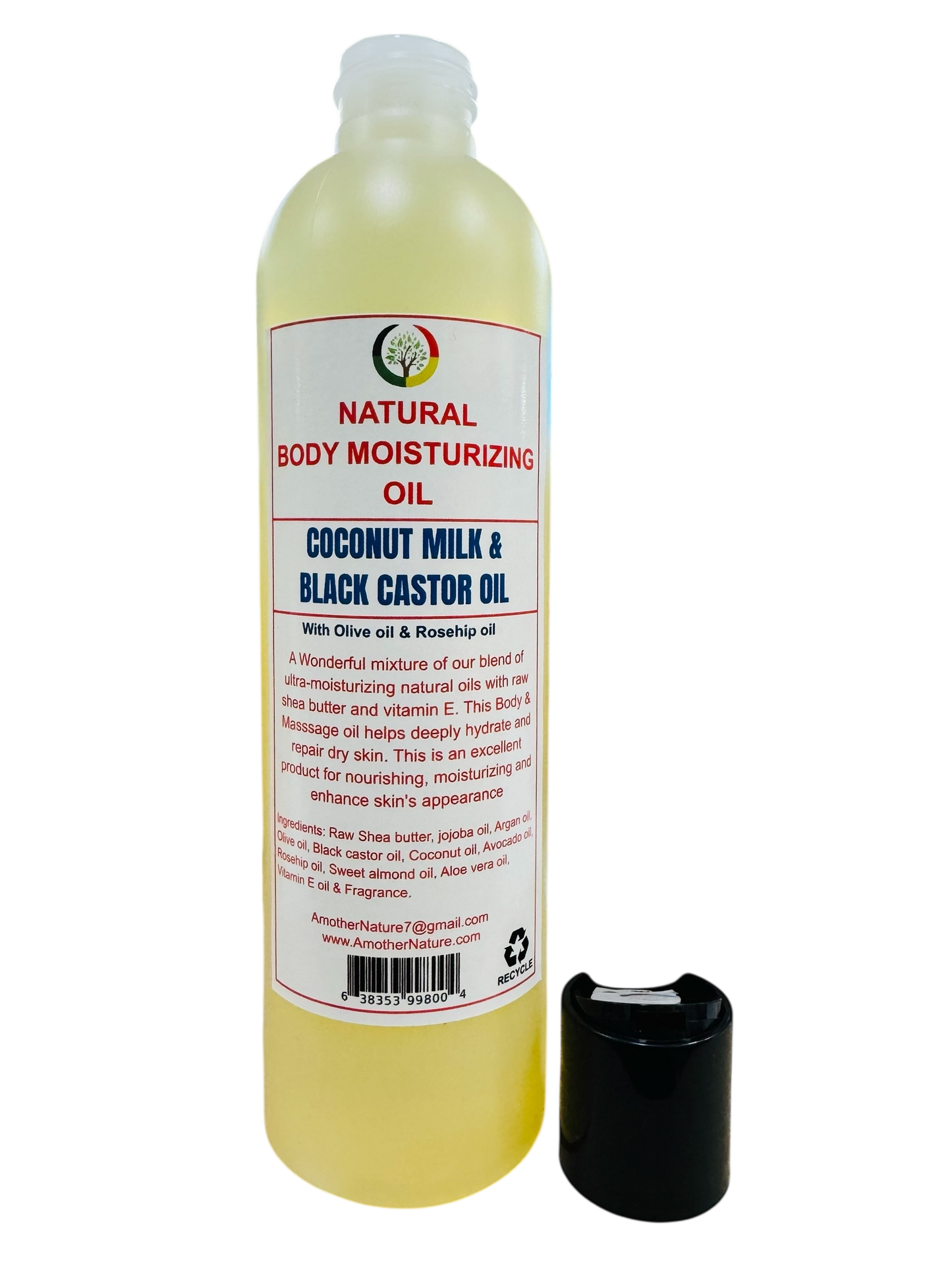 Coconut Milk & Black Castor oil- Natural Body Moisturizing oil