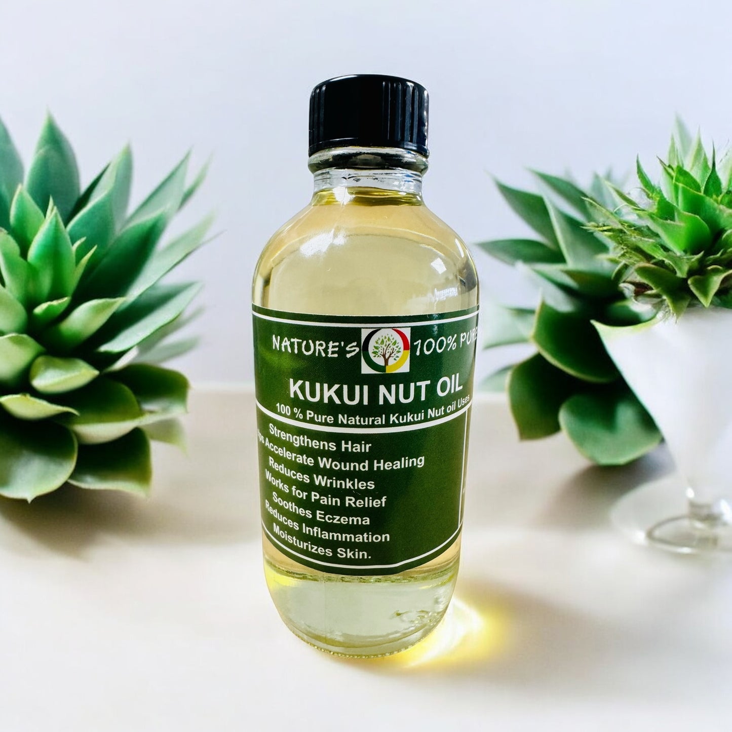 Pure Kuku Nut Oil Natural- 4oz