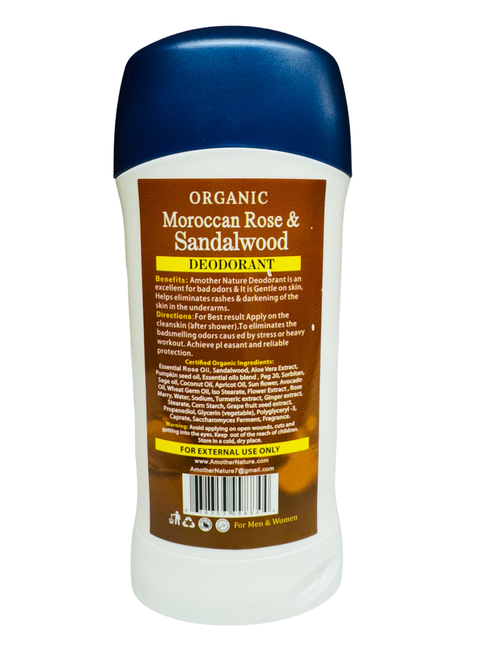 Moroccan Rose with Sandalwood Deodorant Organic
