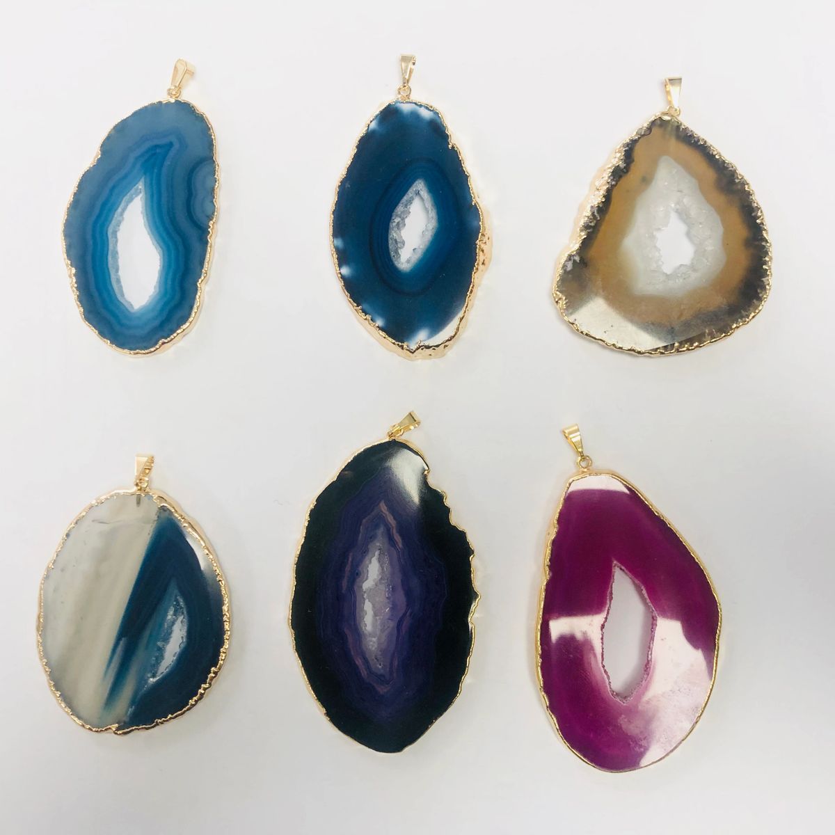Pendants Agates Slabs