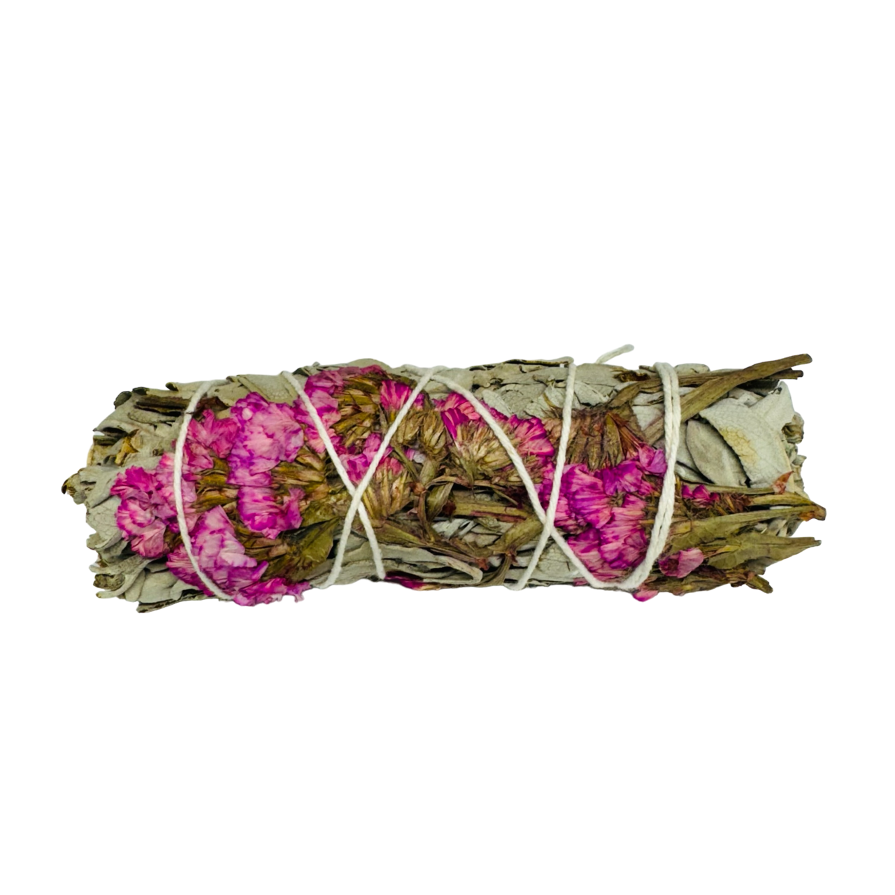 Pink Sinuata White Sage Smudge -(3 Pieces)