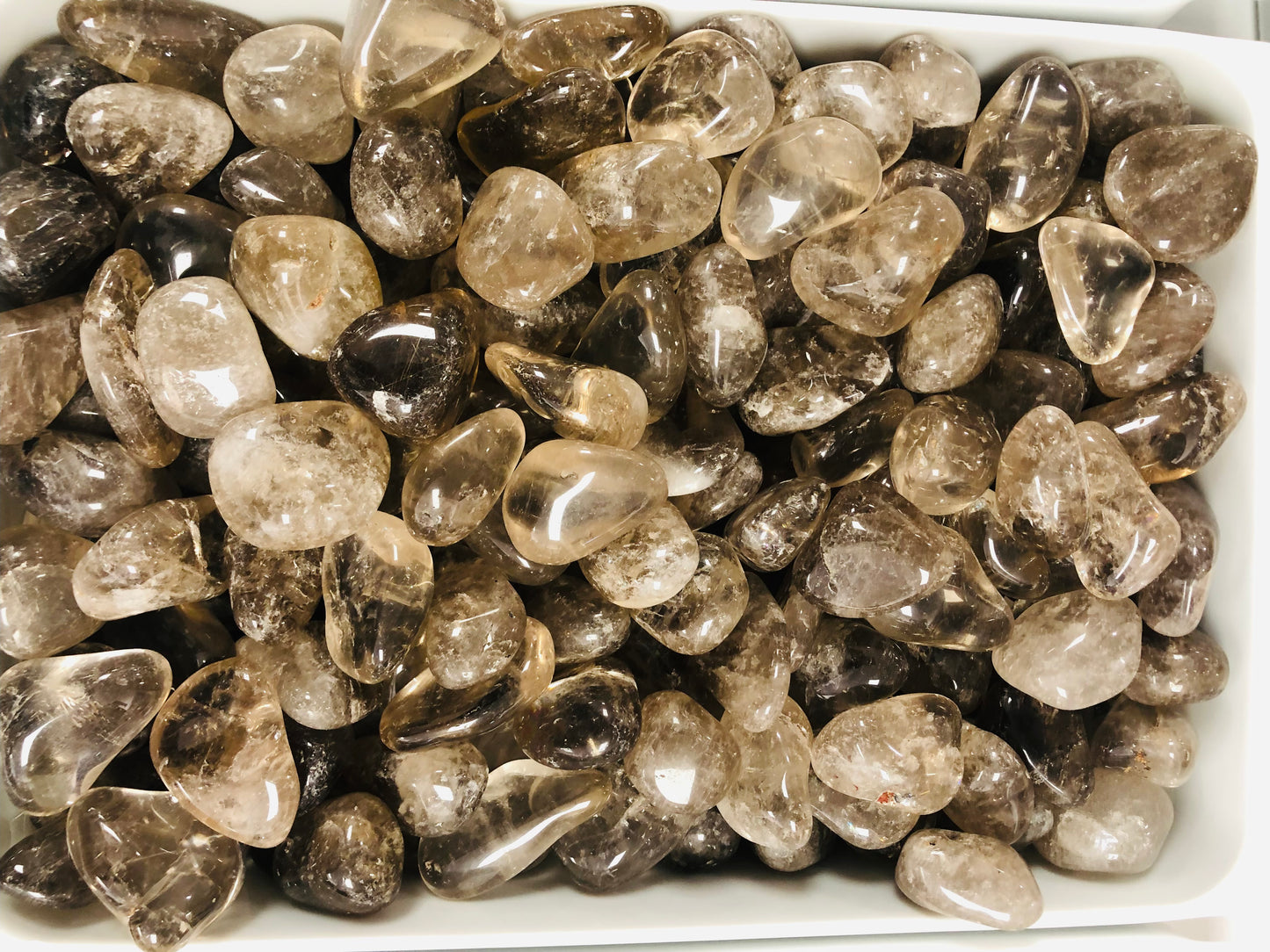 Smoky Quartz -(3 Pieces Tumble Stone)
