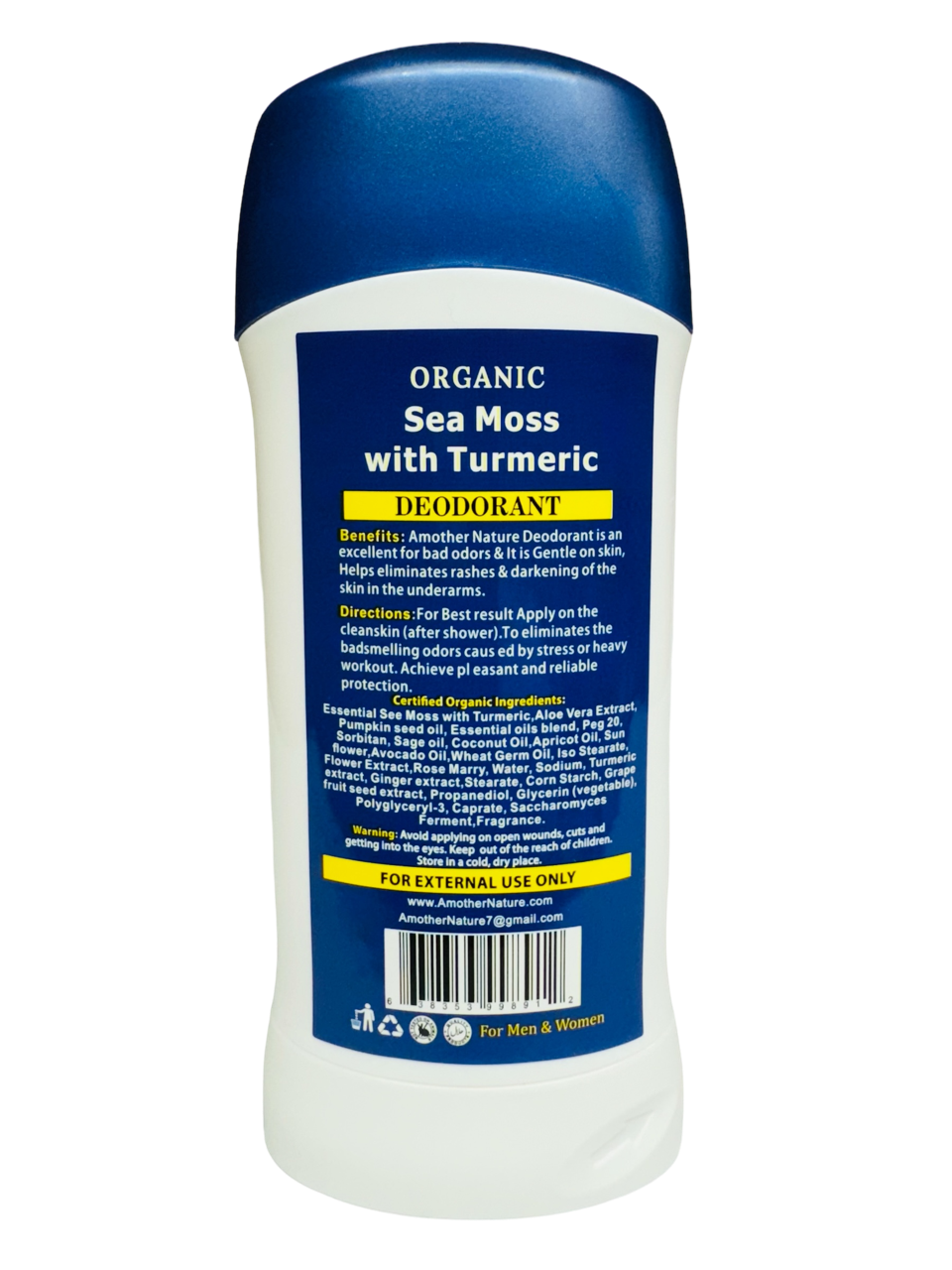 Sea Moss With Turmeric Deodorant Organic