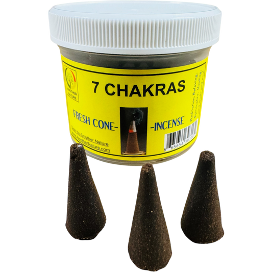 7 Chakras Cone Incense - Fresh Hand Made