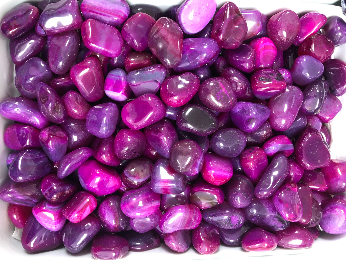 Agate Pink -(3 Pieces Tumble Stone)
