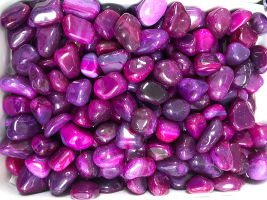 Agate Pink -(3 Pieces Tumble Stone)