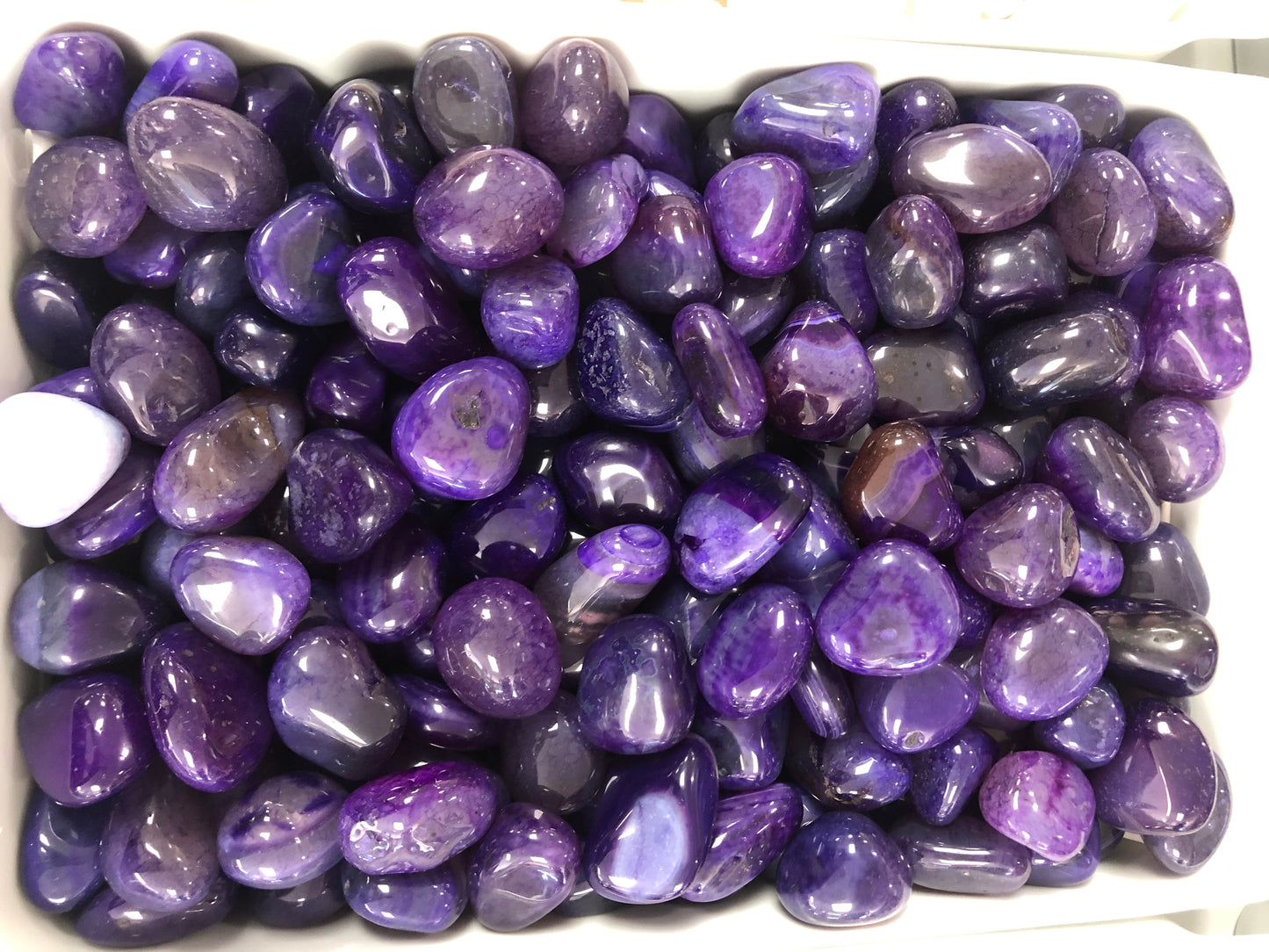 Agate Purple -(3 Pieces Tumble Stone)