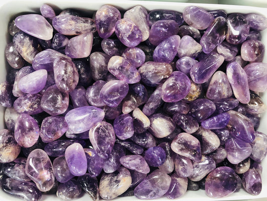 Amethyst -(3 Pieces Tumble Stone)