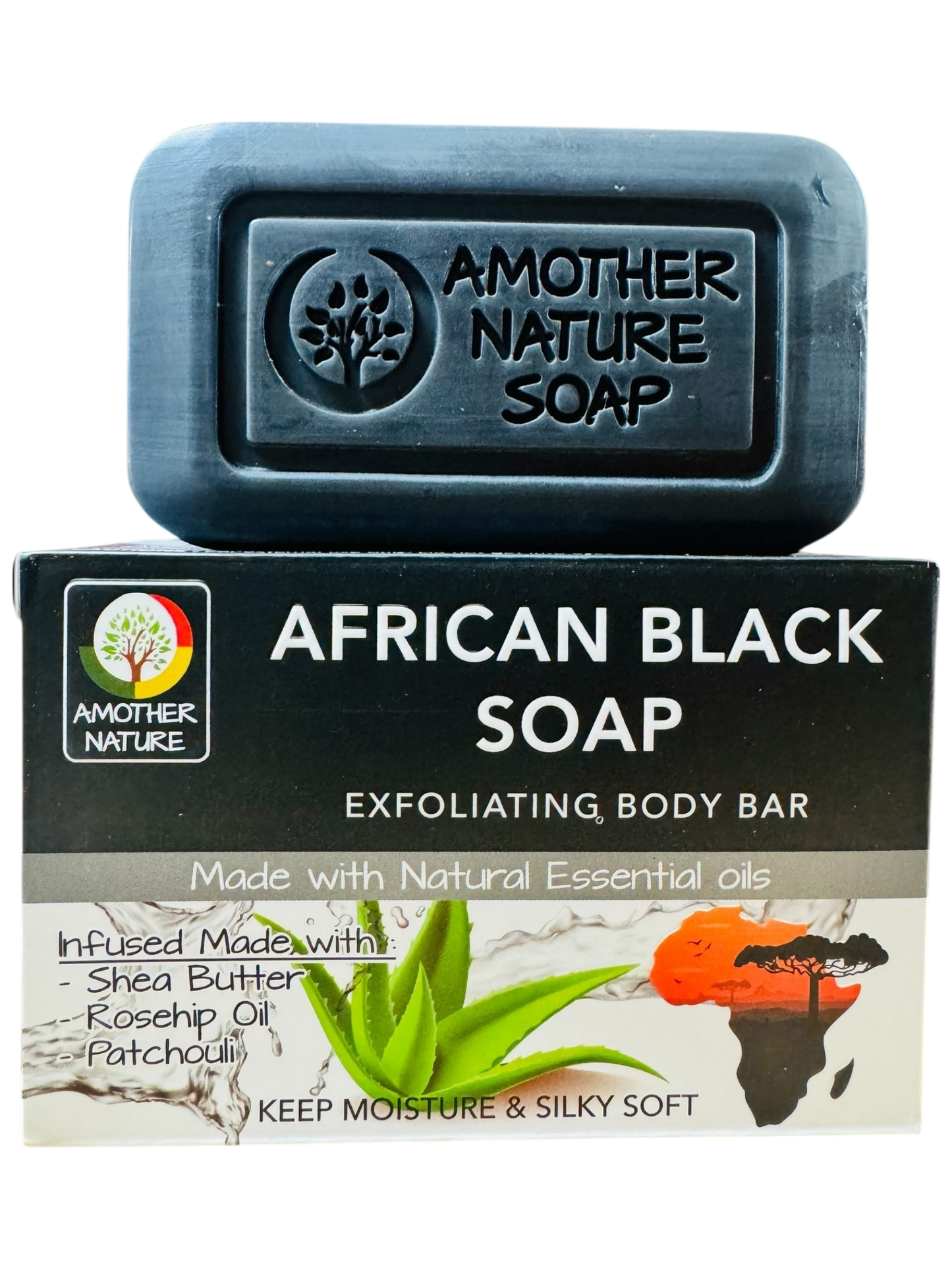 African Black Soap- Exfoliating Body Bar