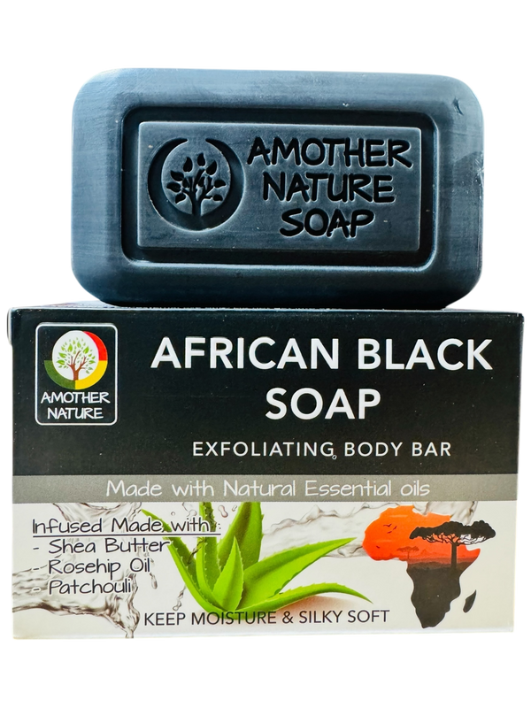 African Black Soap- Exfoliating Body Bar
