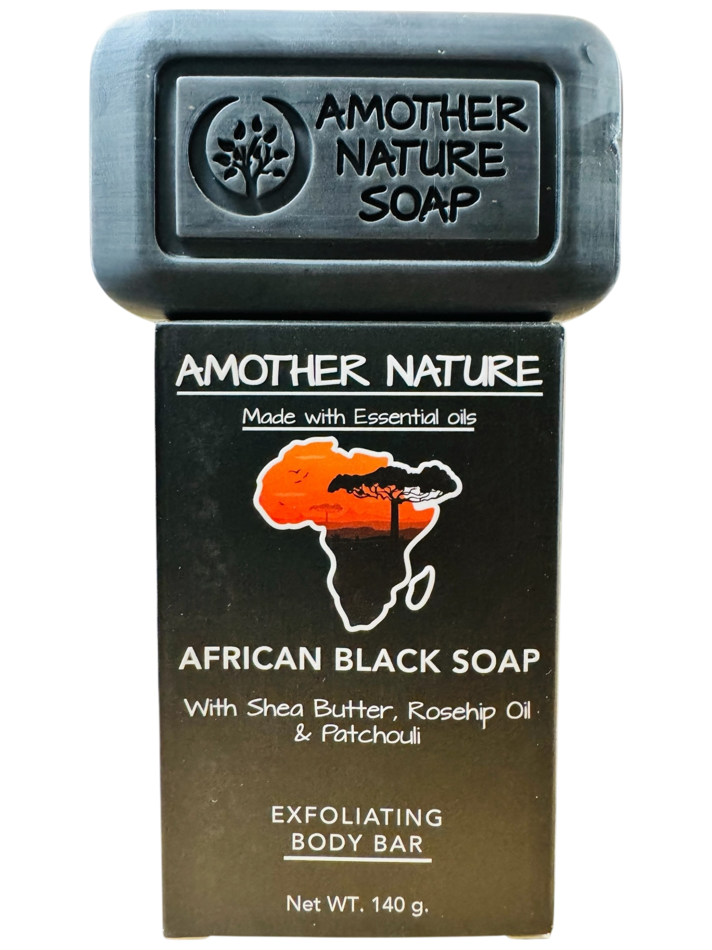 African Black Soap- Exfoliating Body Bar