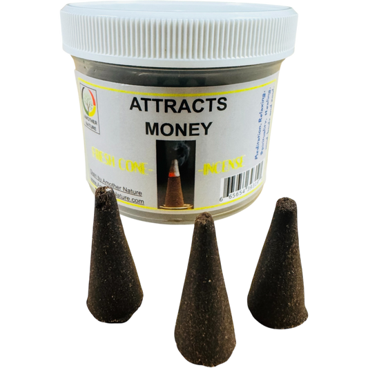 Attracts Money Cone Incense - Fresh Hand Made
