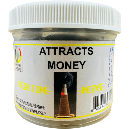 Attracts Money Cone Incense - Fresh Hand Made