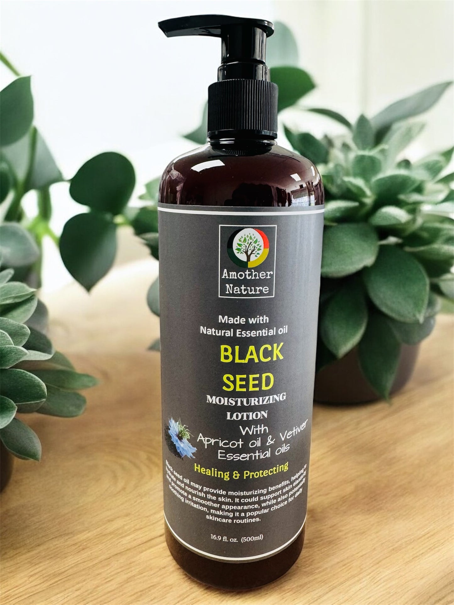 Black Seed -Body Lotion Infuse with Apricot Oil & Vetiver Essential Oil