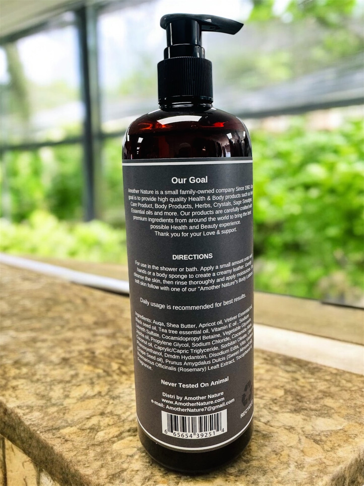 Black Seed -Body Wash Infuse with Apricot oil & Vetiver Essential oil