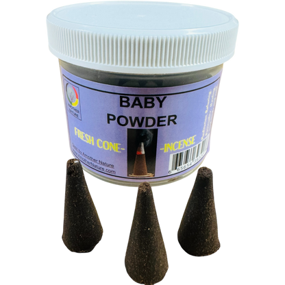 Baby Powder Cone Incense -Fresh Hand Made