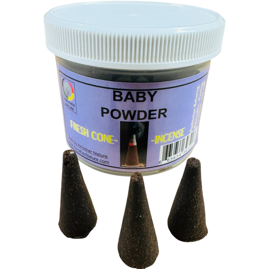 Baby Powder Cone Incense -Fresh Hand Made
