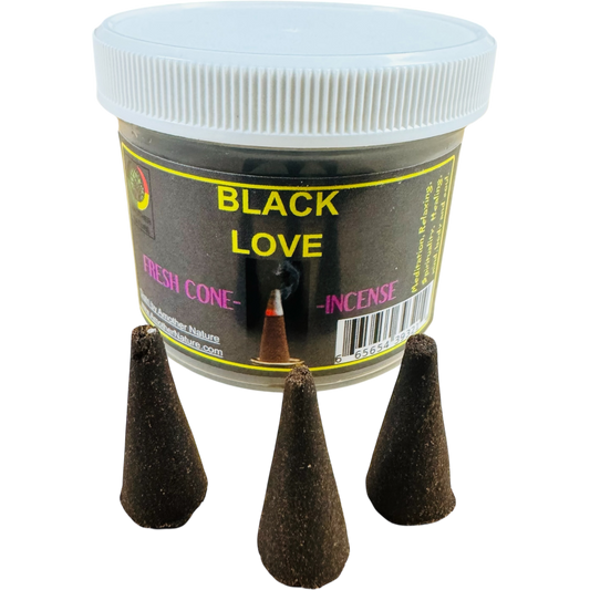 Black Love Cone Incense - Fresh Hand Made