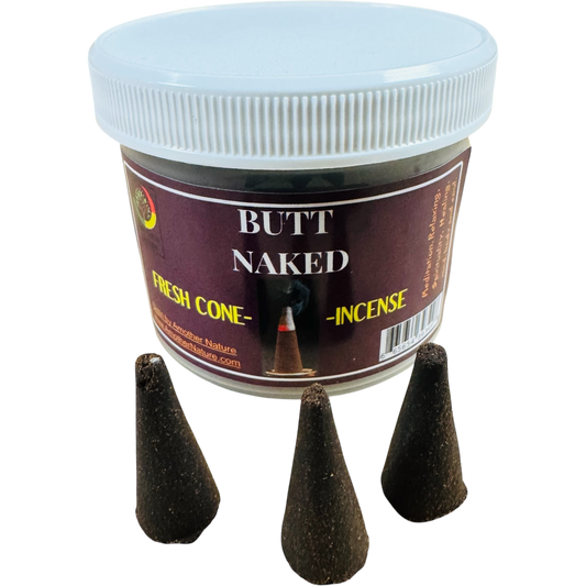 Butt Naked Cone Incense - Fresh Hand Made