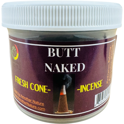 Butt Naked Cone Incense - Fresh Hand Made