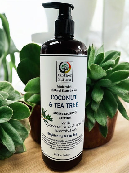 Coconut & Tea Tree -Body Lotion Infuse with Green Tea Essential oil