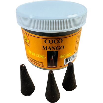 Coco Mango Cone Incense - Fresh Hand Made