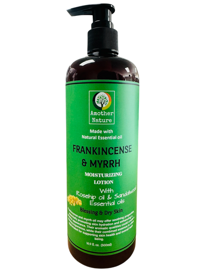 Frankincense & Myrrh -Body Lotion Infuse with Rosehip Oil & Sandalwood Essential Oi