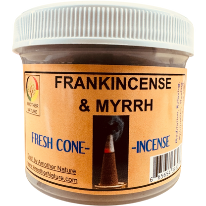 Frankincense & Myrrh Cone Incense - Fresh Hand Made