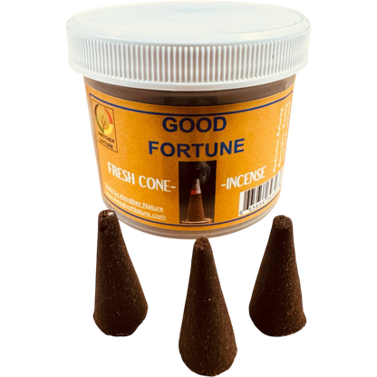 Good Fortune Cone Incense - Fresh Hand Mad