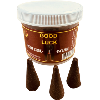 Good Luck Cone Incense - Fresh Hand Made