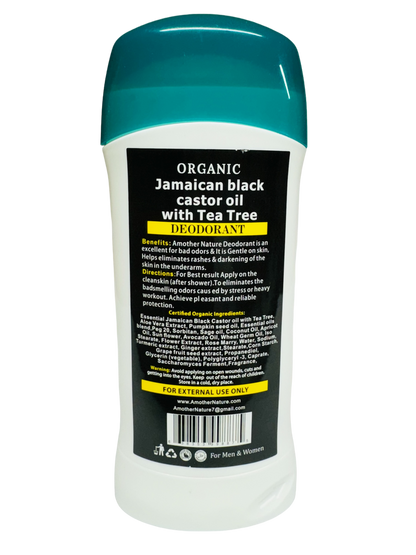 Jamaican Black Castor oil with Tea Tree Deodorant Organic