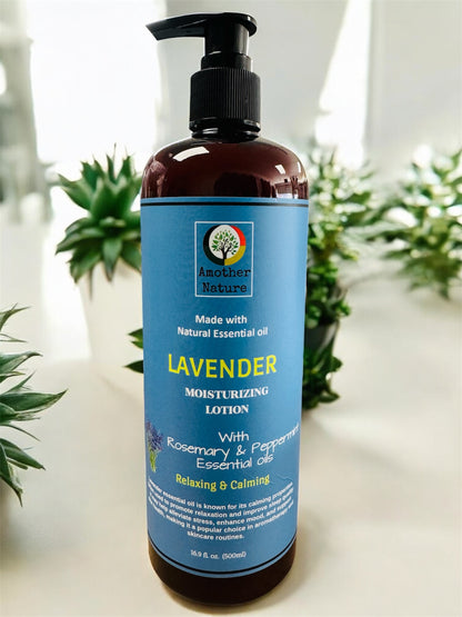 Lavender -Body Lotion Infuse with Rosemary & Peppermint Essential Oil