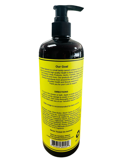 Lemongrass -Body Wash Infuse with Black Castor oil & Cedarwood Essential oil