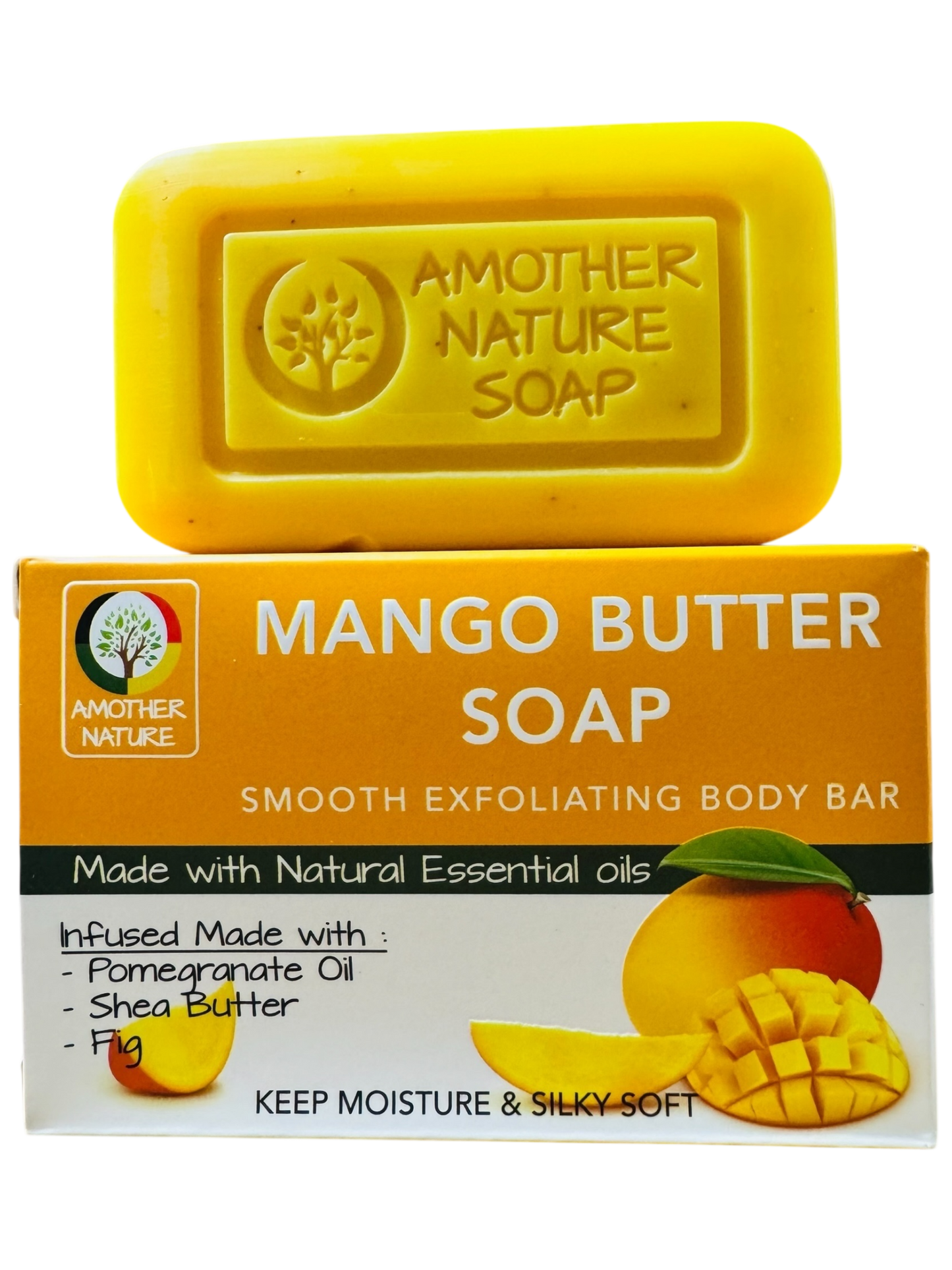 Mango Butter Soap -Smooth Exfoliating Body Bar