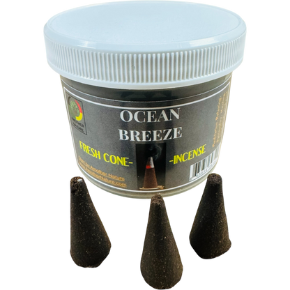 Ocean Breeze Cone Incense = Fresh Hand Made