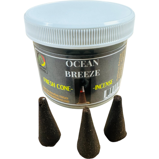Ocean Breeze Cone Incense = Fresh Hand Made