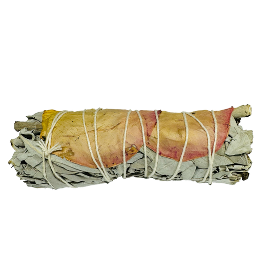 Pink Petal White Sage Smudge -(3 Pieces)