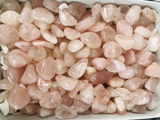 Rose Quartz -(3 Pieces Tumble Stone)