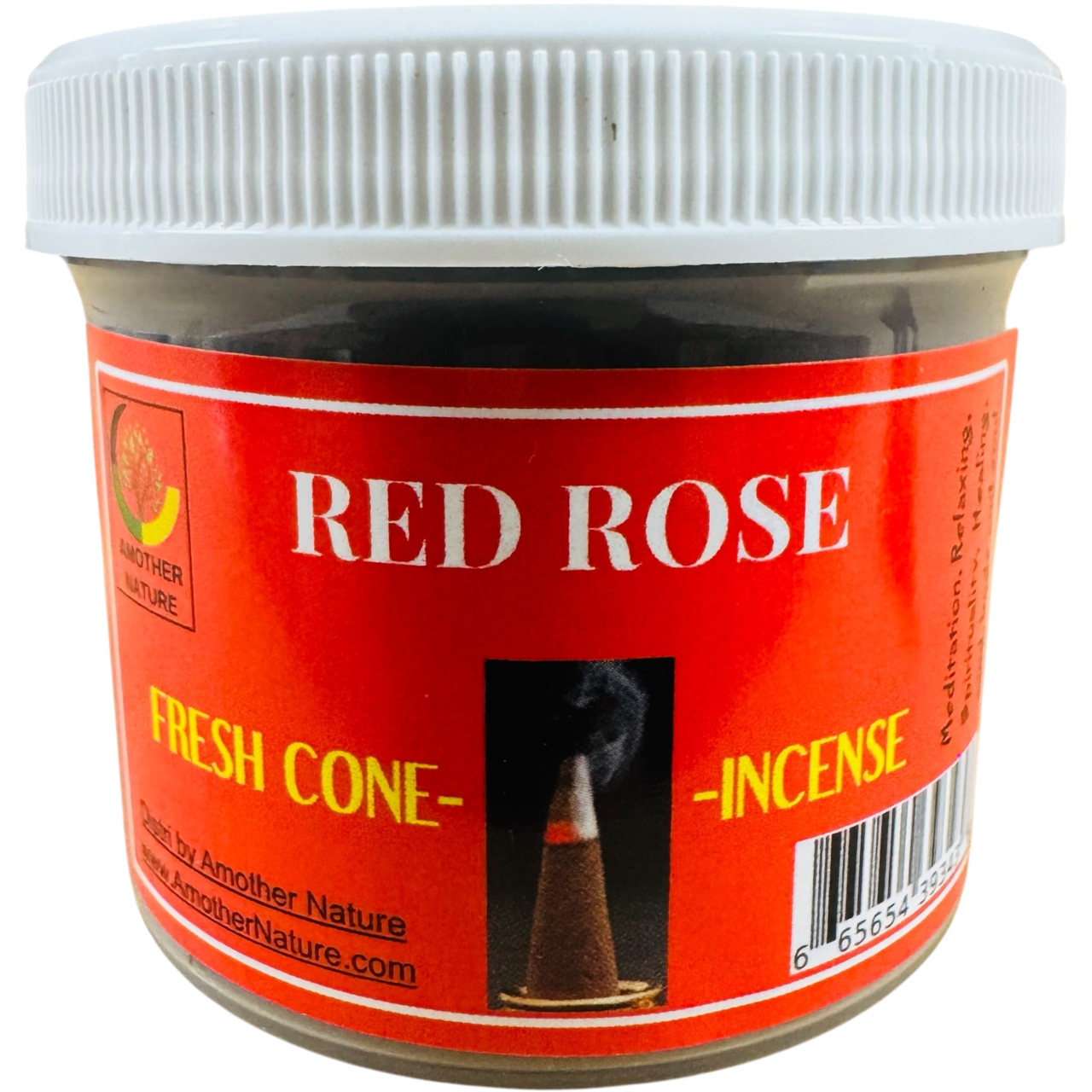 Red Rose Cone Incense - Fresh Hand Made