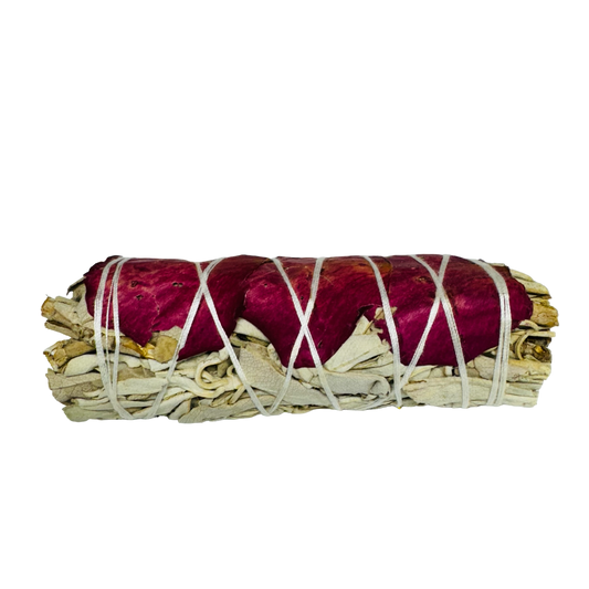 Rose Petal White Sage Smudge -(3 Pieces)