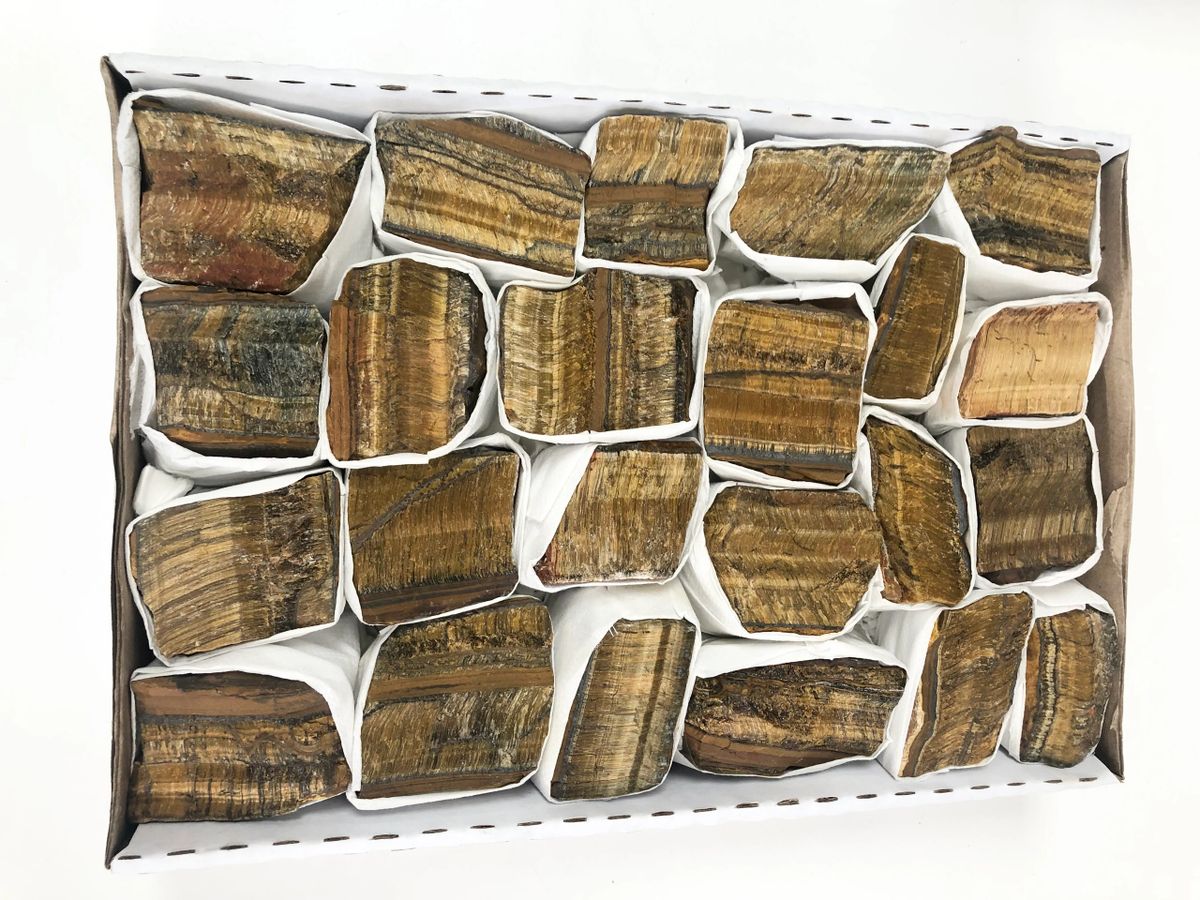 Tiger Eyes Rough -(Flat Box)