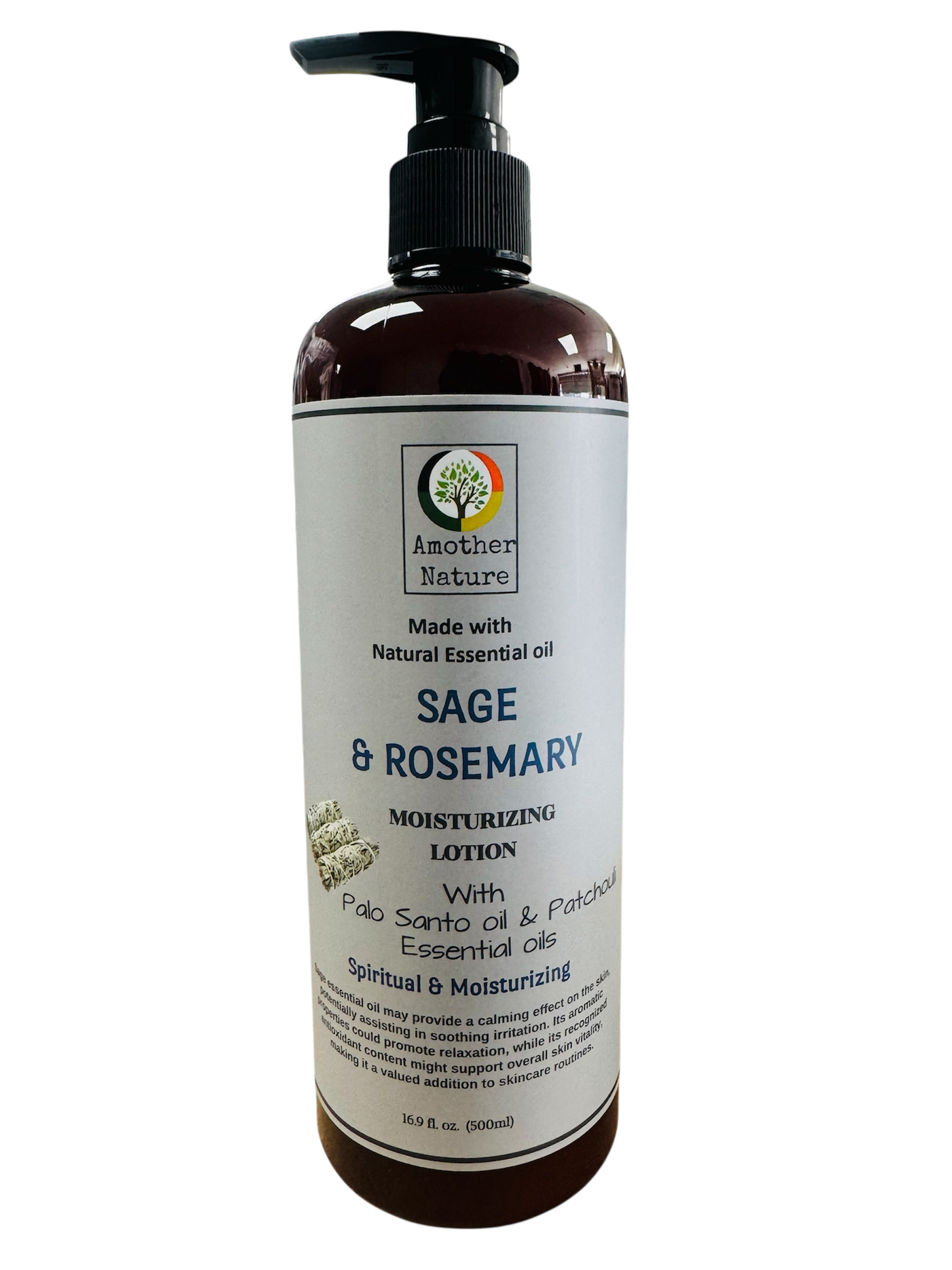 Sage & Rosemary -Body Lotion Infuse with Palo Santo Oil & Patchouli Essential Oil