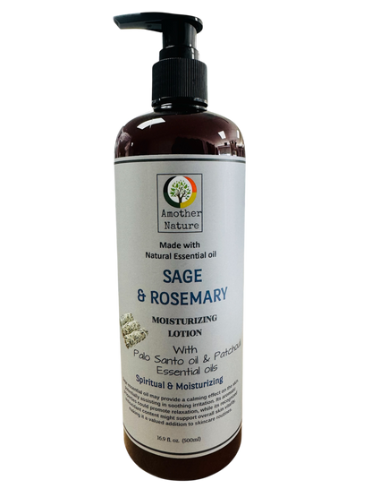 Sage & Rosemary -Body Lotion Infuse with Palo Santo Oil & Patchouli Essential Oil