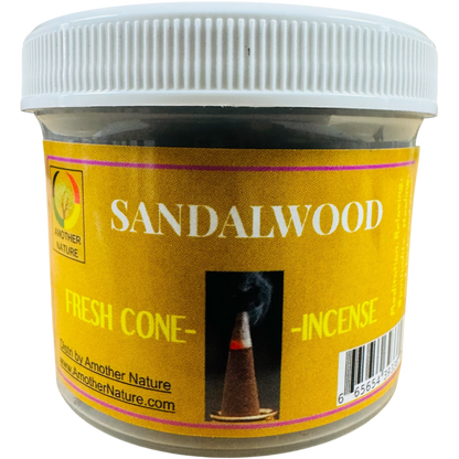 Sandalwood Cone Incense - Fresh Hand Made