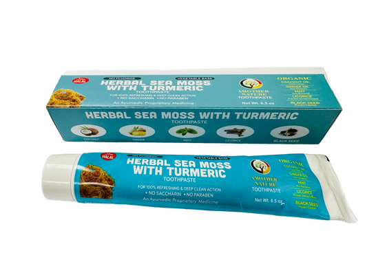 Herbal Sea Moss & Turmeric Toothpaste