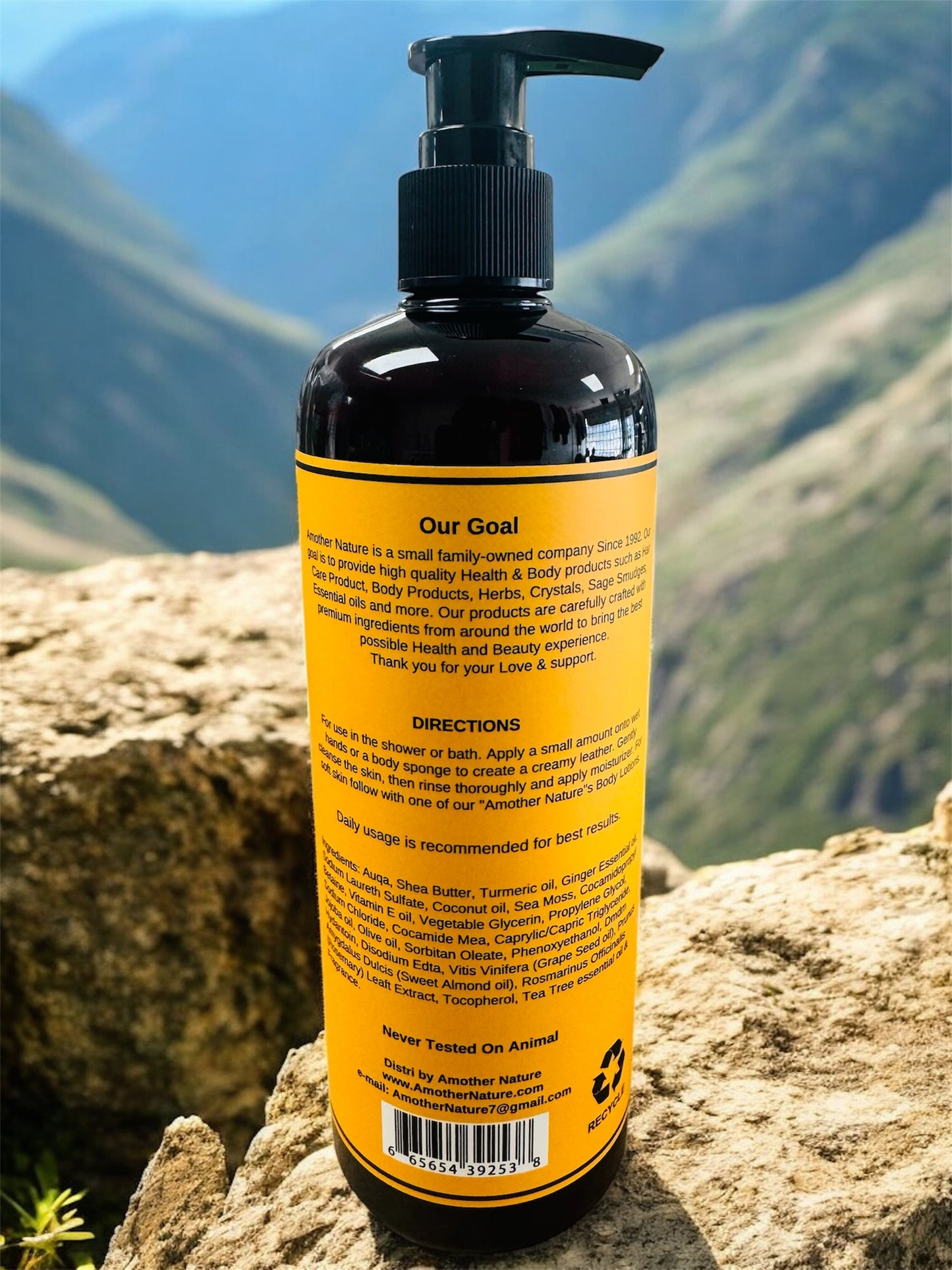 Turmeric & Sea Moss -Body Wash Infuse with Ginger Essential oil